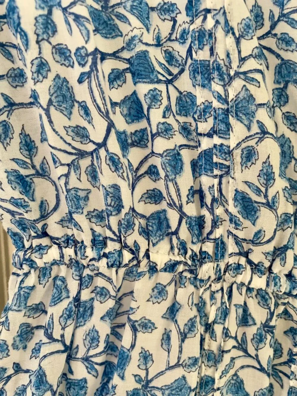 J.Crew Delft Blue and White Mini Dress with Slip EUC
